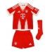 Maglie da calcio Bayern Munich Leon Goretzka #8 Prima Maglia Bambino 2025-26 Manica Corta + Pantaloni corti)